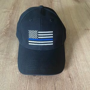 Thin Blue Line Cap - Men's - Black